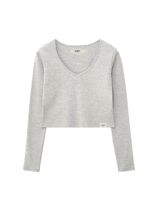 G CLASSIC V-NECK LONG SLEEVE