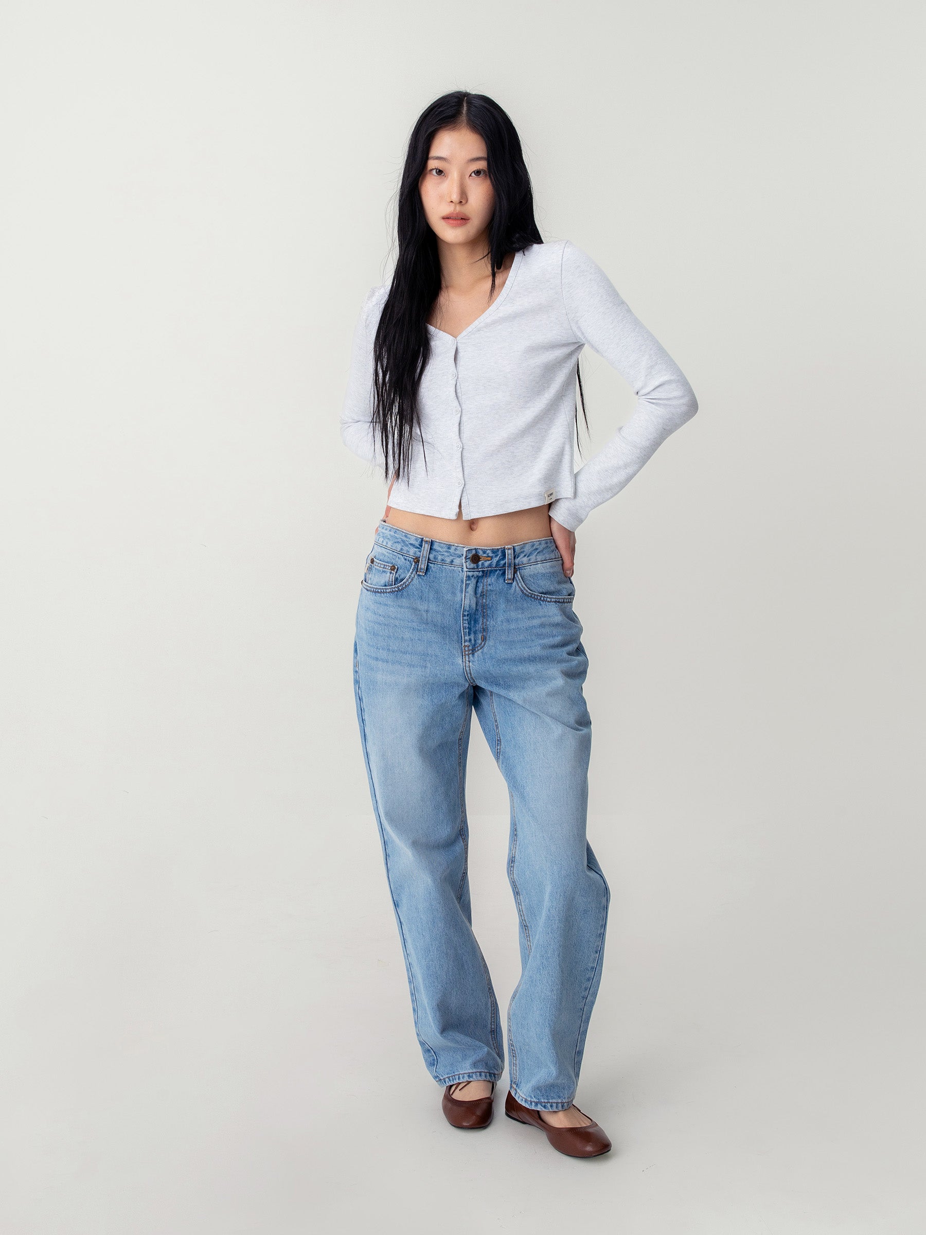 GLOWNY THE JANE JEANS (WHITE)デニム　グロウニー THE JANE JEANS – Glowny