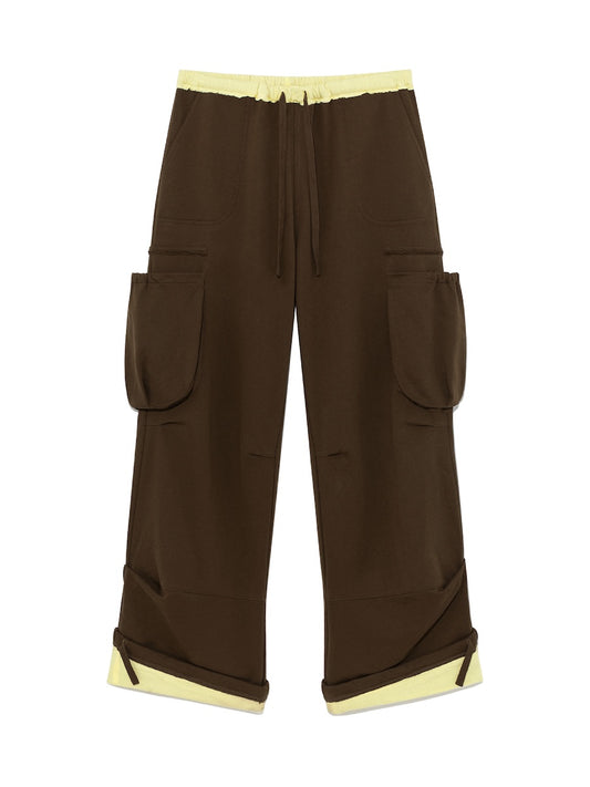 UTILITY CONTRAST TRIM JERSEY PANTS