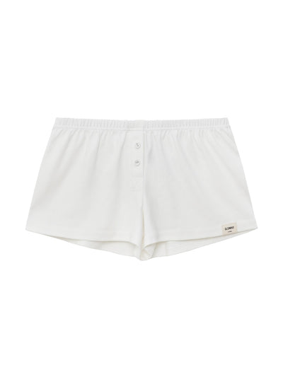 BUTTON FLY MINI SHORTS