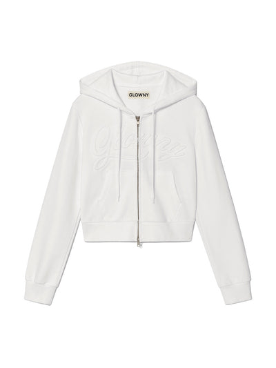 JORDAN CROP ZIP-UP HOODIE
