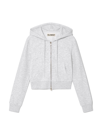 JORDAN CROP ZIP-UP HOODIE